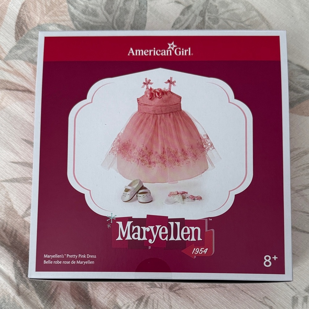 American Girl Maryellen's Elegant Pink Dress Set